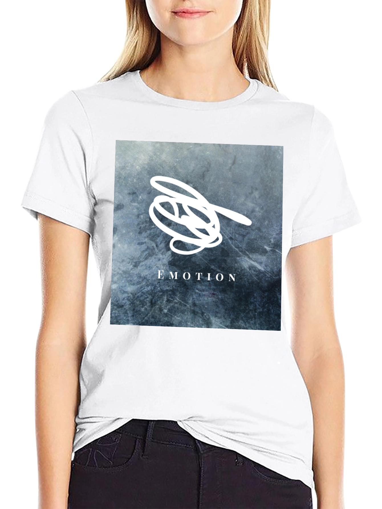 Emotion Graphic T-Shirt - Stylish Black Tee