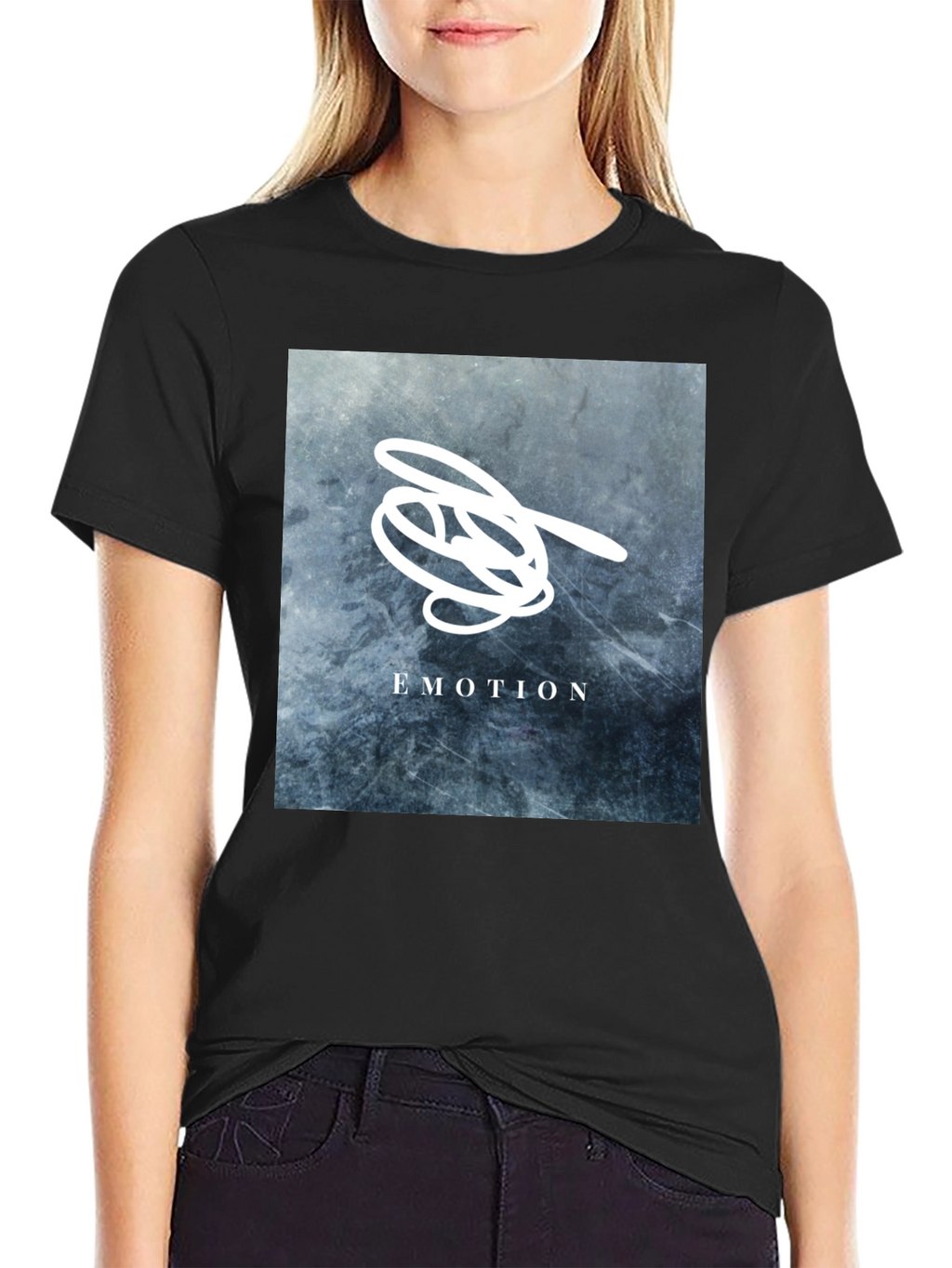 Emotion Graphic T-Shirt - Stylish Black Tee
