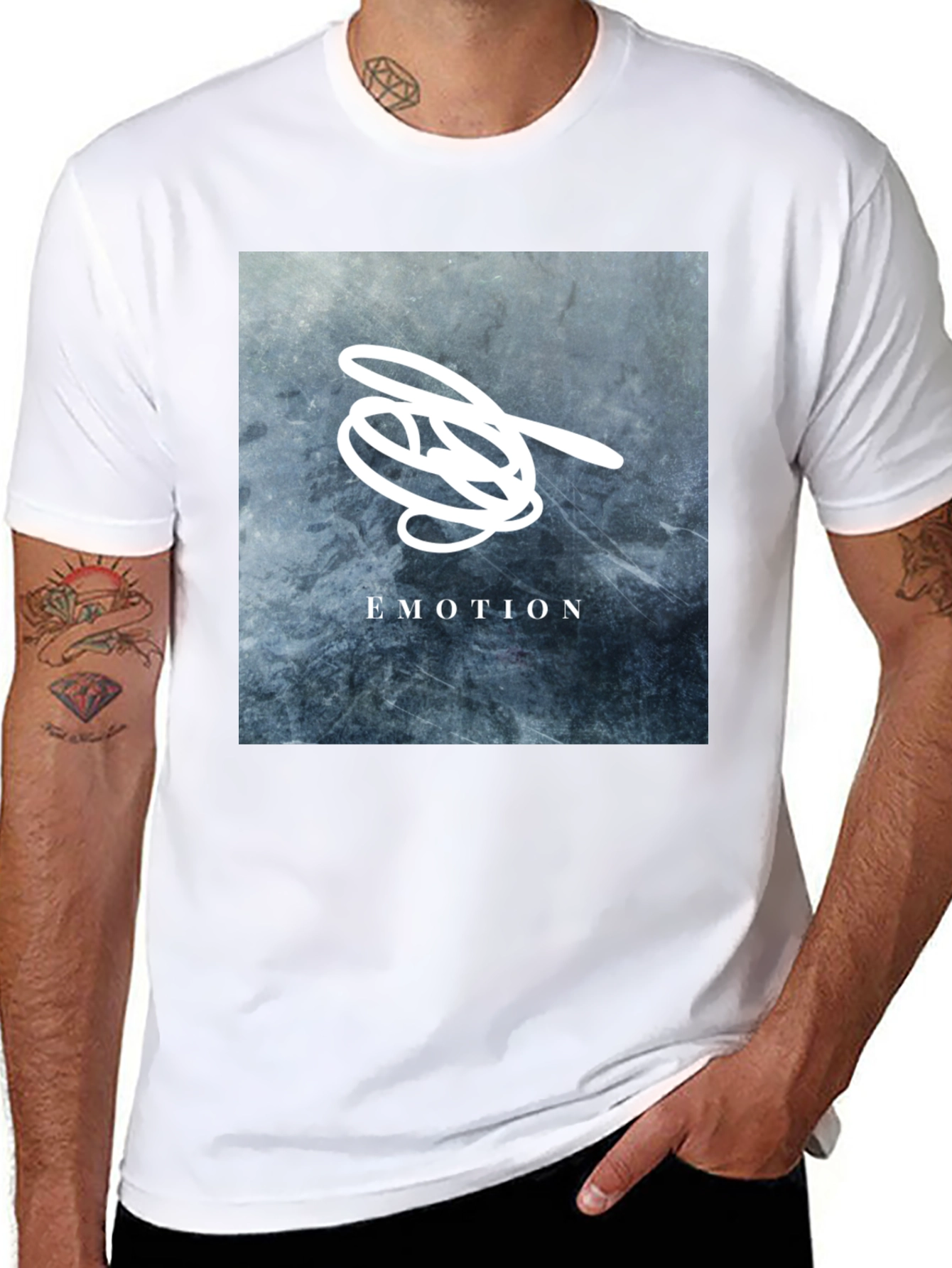 Emotion Graphic T-Shirt - Stylish Black Tee