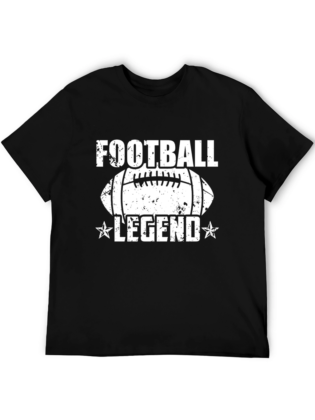 Football Legend Graphic T-Shirt - Black