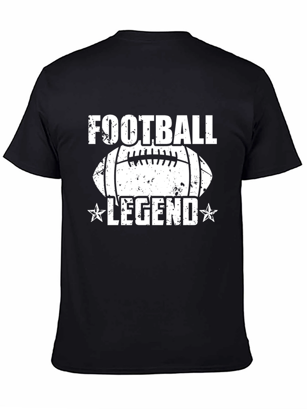 Football Legend Graphic T-Shirt - Black