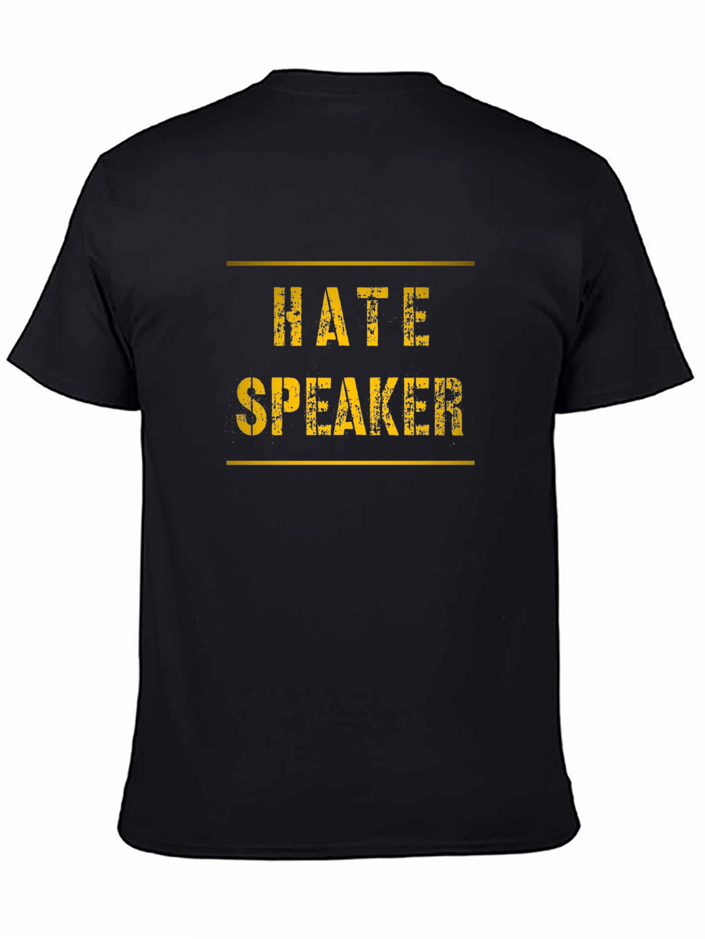 Hate Speaker Graphic Tee - Black