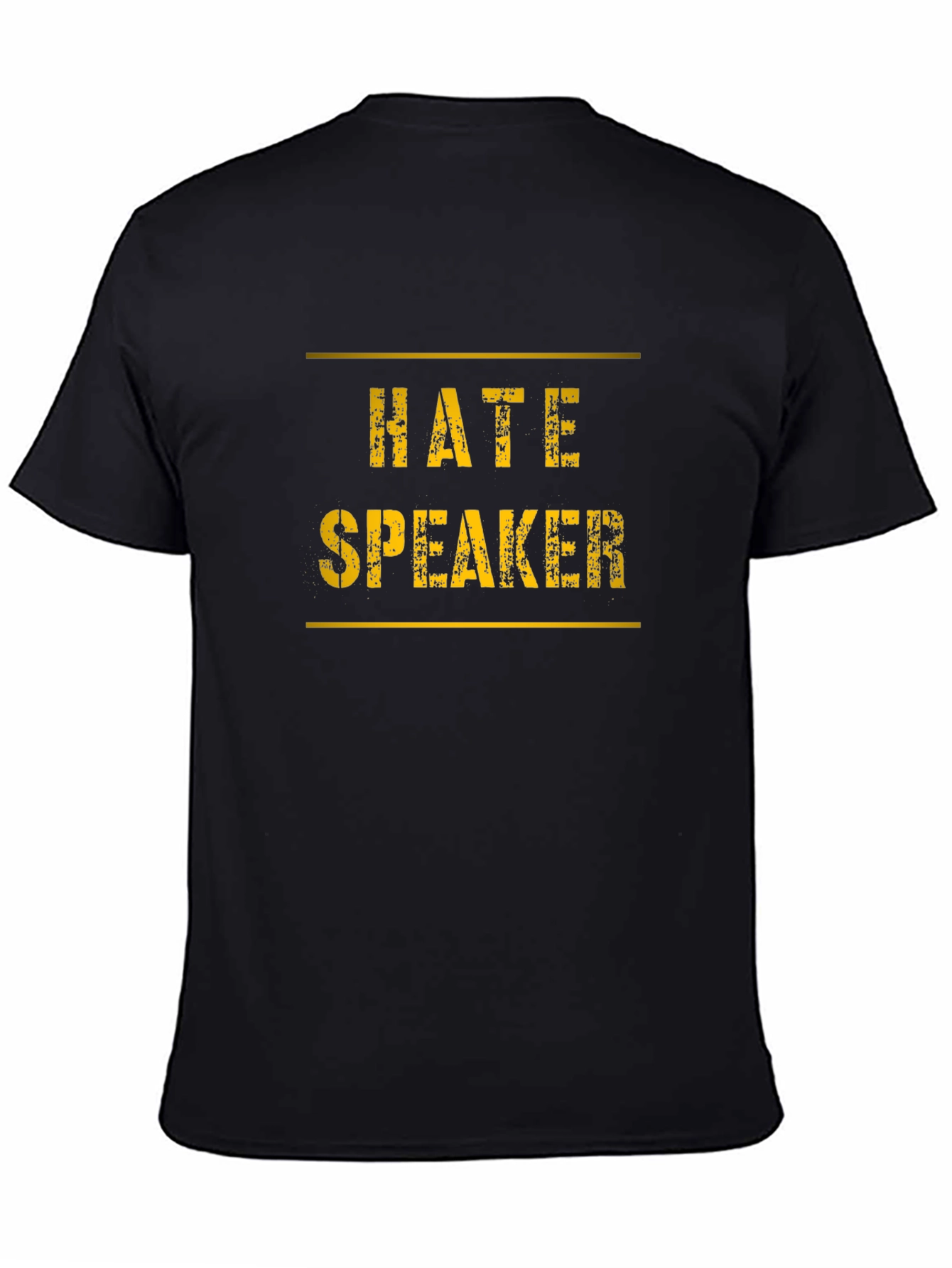 Hate Speaker Graphic Tee - Black