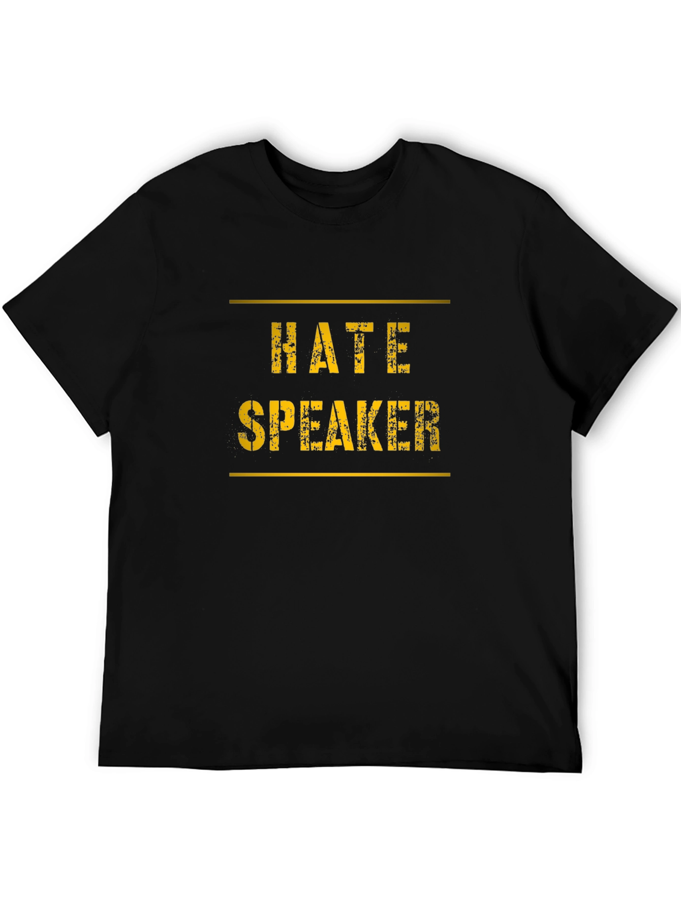 Hate Speaker Graphic Tee - Black
