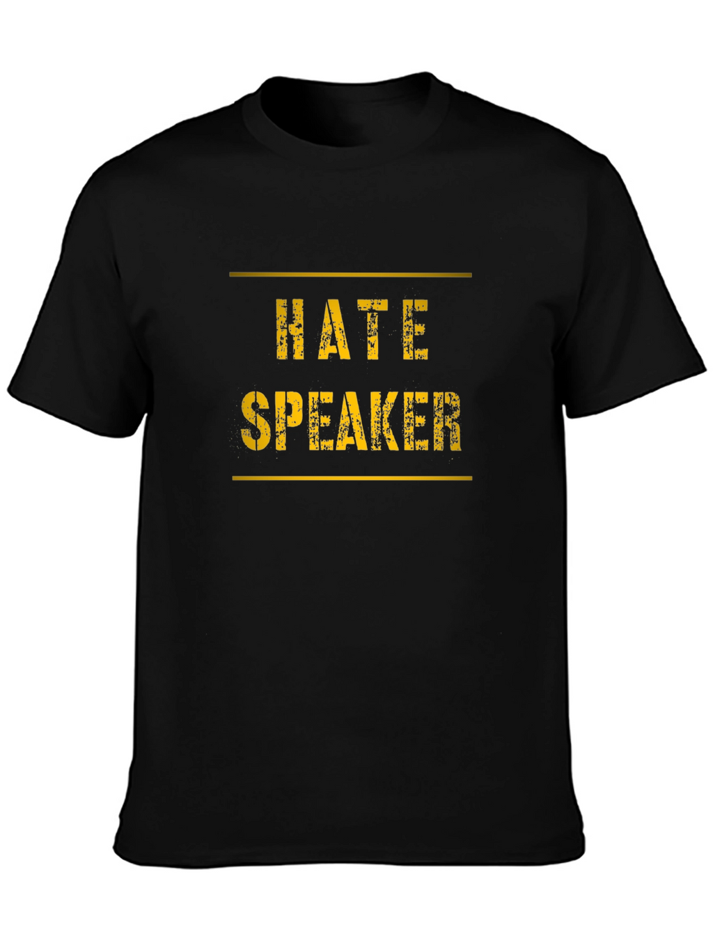 Hate Speaker Graphic Tee - Black