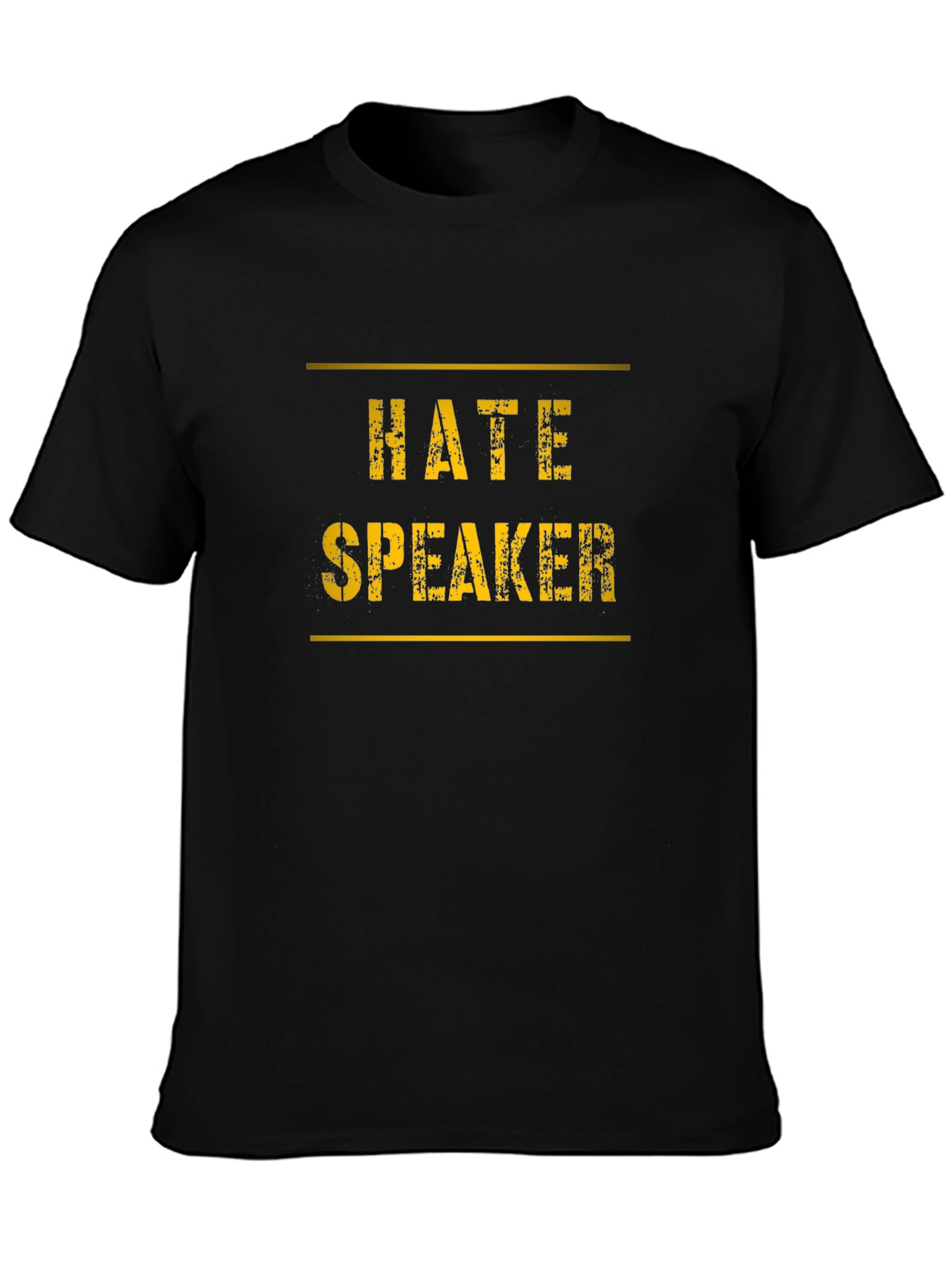 Hate Speaker Graphic Tee - Black