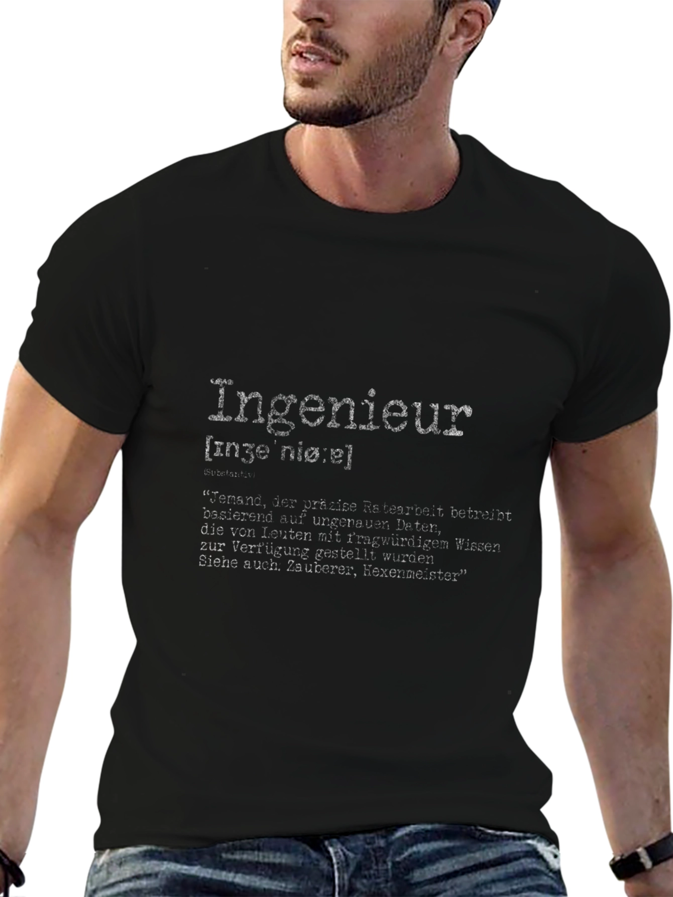 Engineer Definition Black T-Shirt