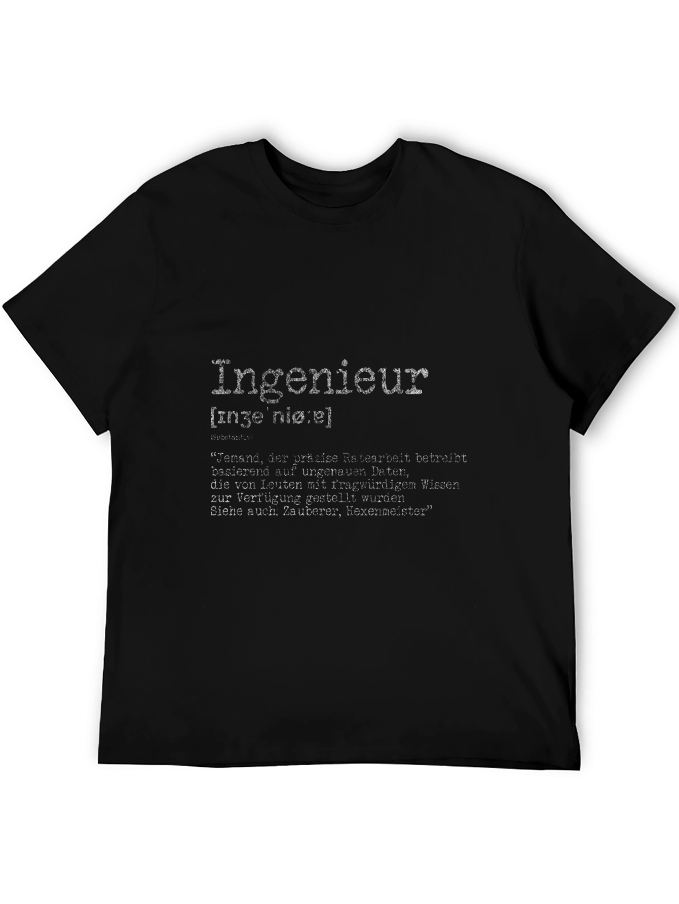 Engineer Definition Black T-Shirt