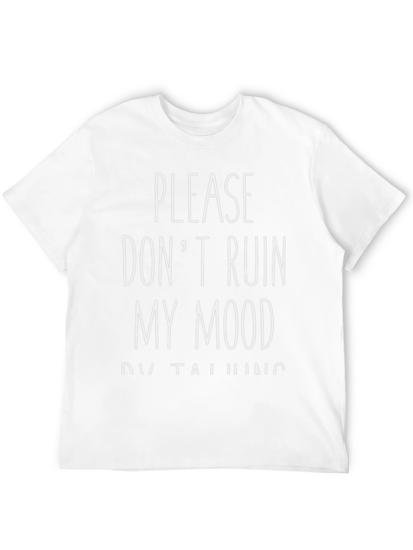 Dont Ruin My Mood Black Graphic Tee