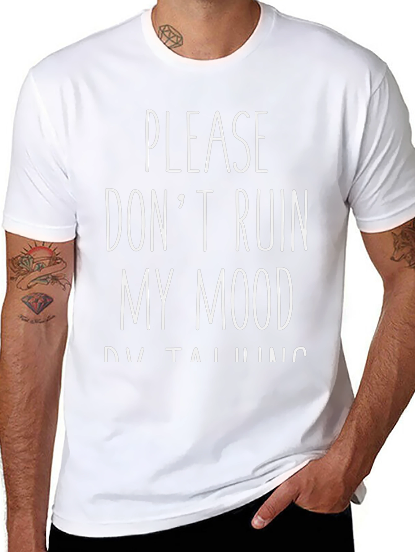 Dont Ruin My Mood Black Graphic Tee