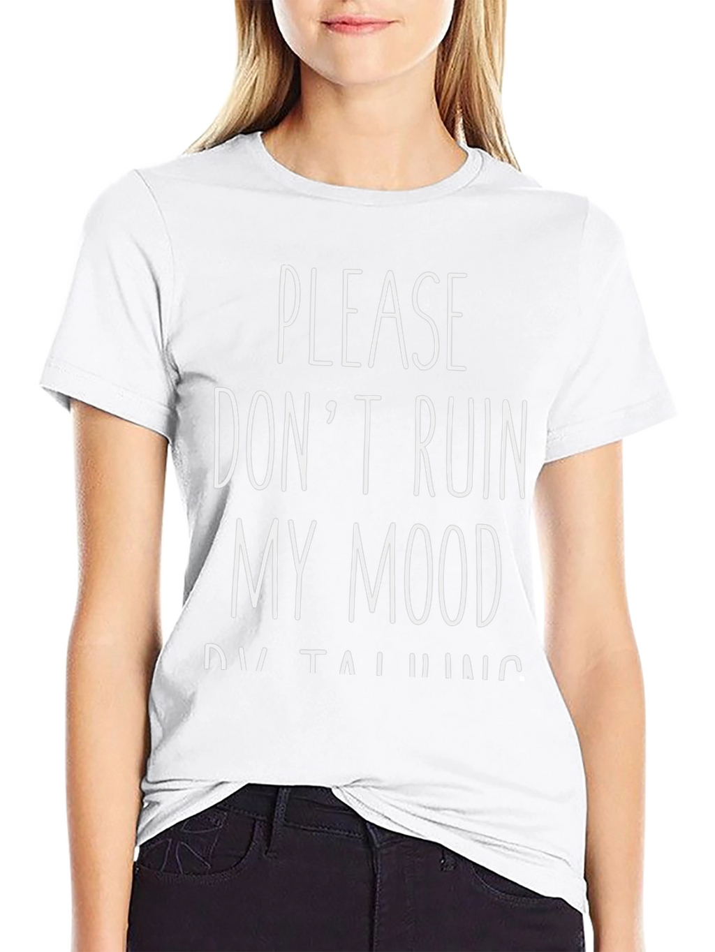 Dont Ruin My Mood Black Graphic Tee