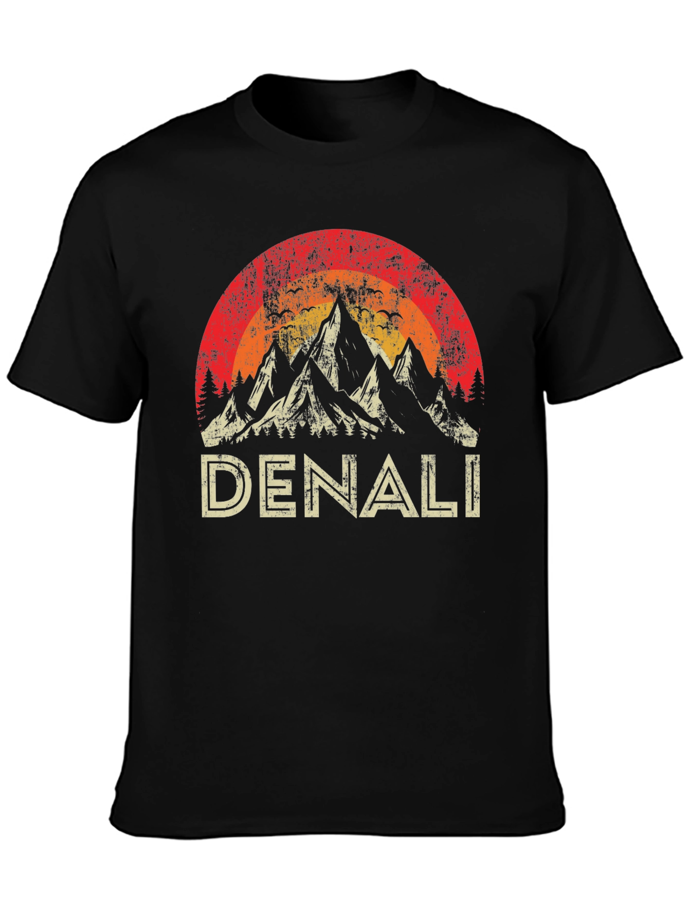 Denali Vintage Mountain T-Shirt - Outdoor Adventure