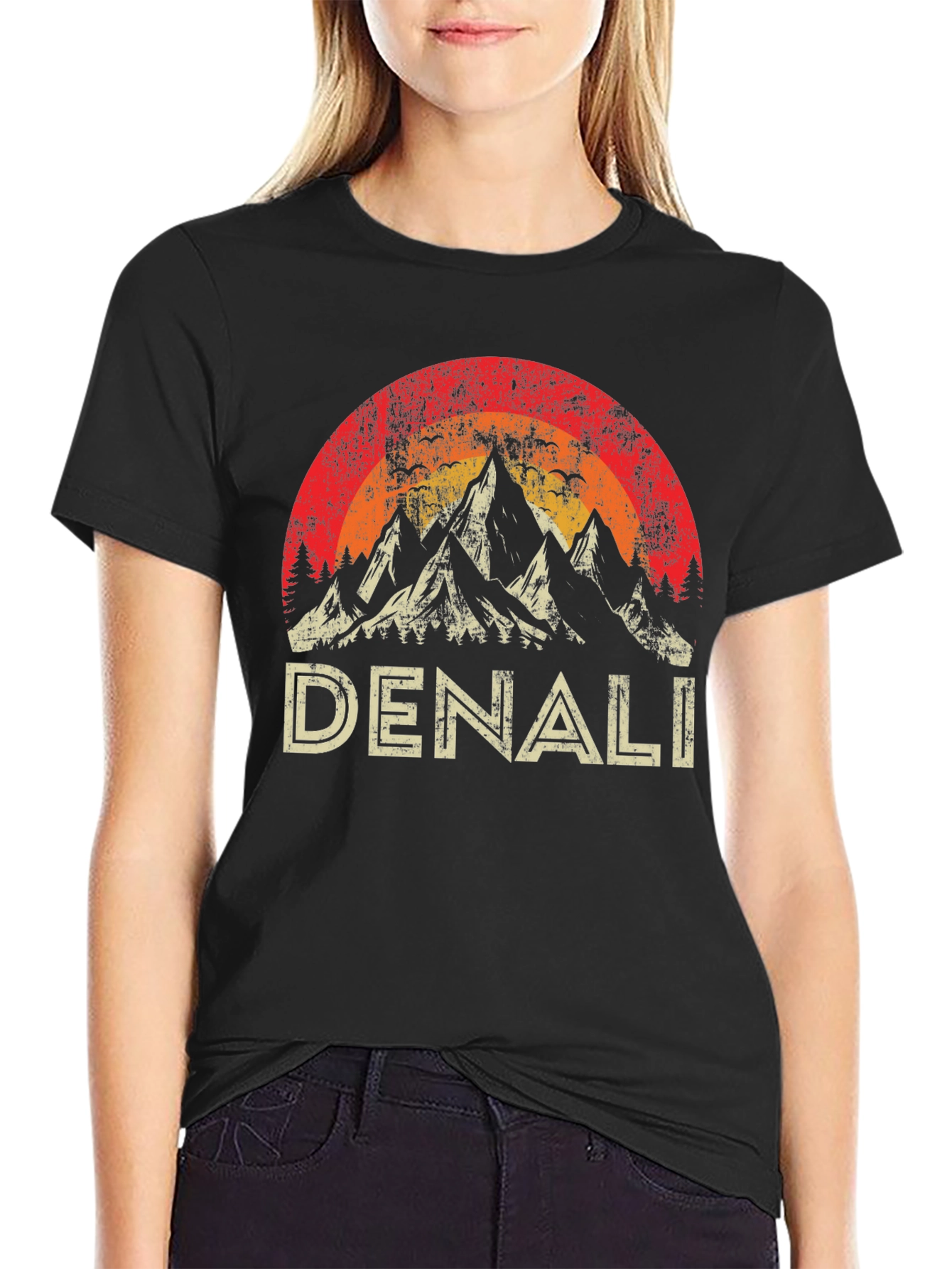 Denali Vintage Mountain T-Shirt - Outdoor Adventure