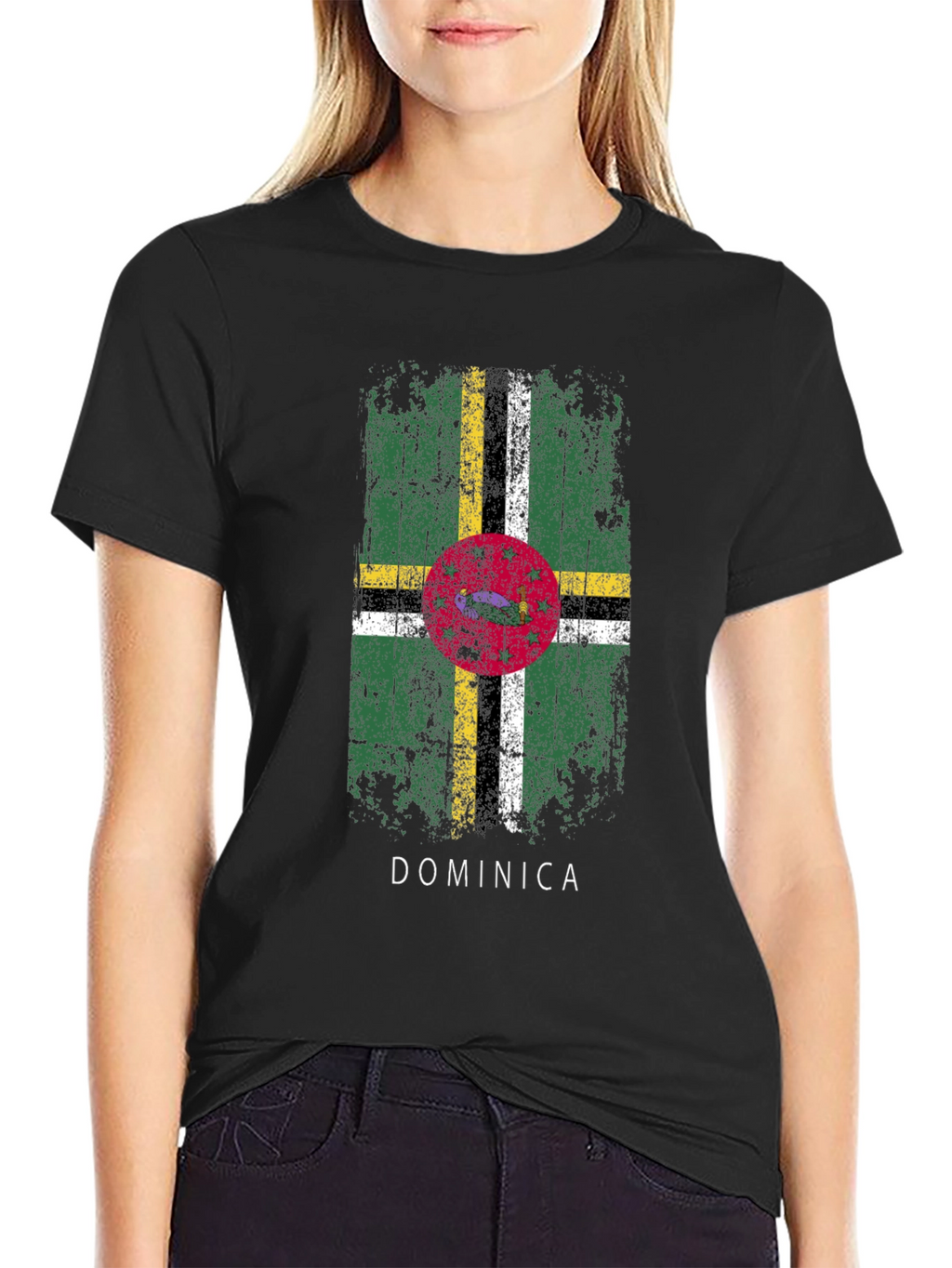Dominica Flag Graphic T-Shirt