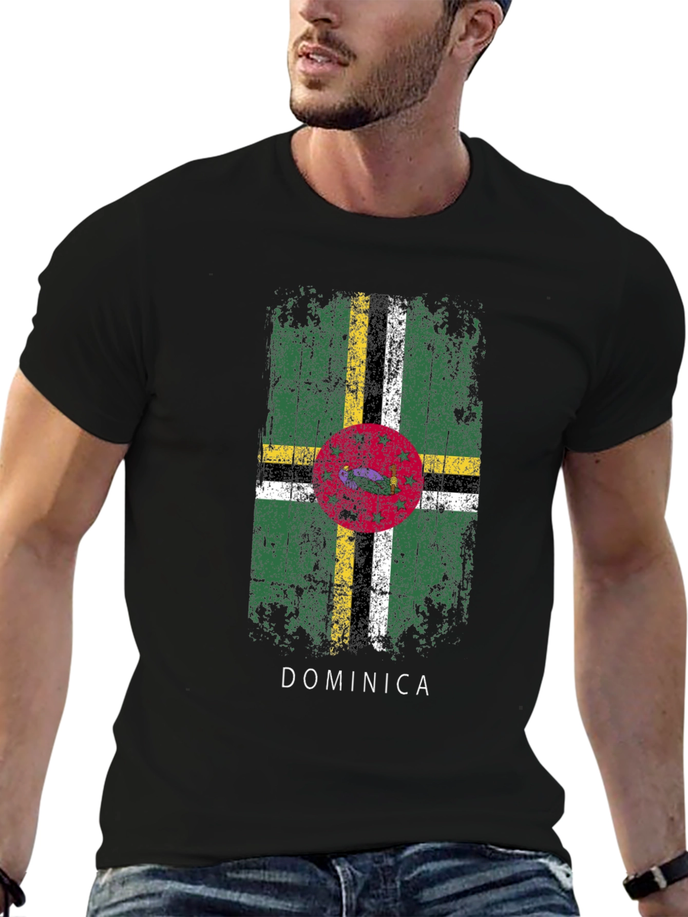 Dominica Flag Graphic T-Shirt