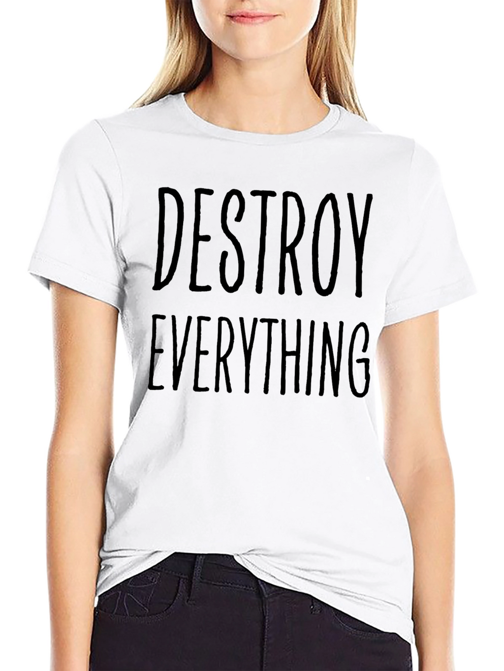 Destroy Everything Black Graphic Tee