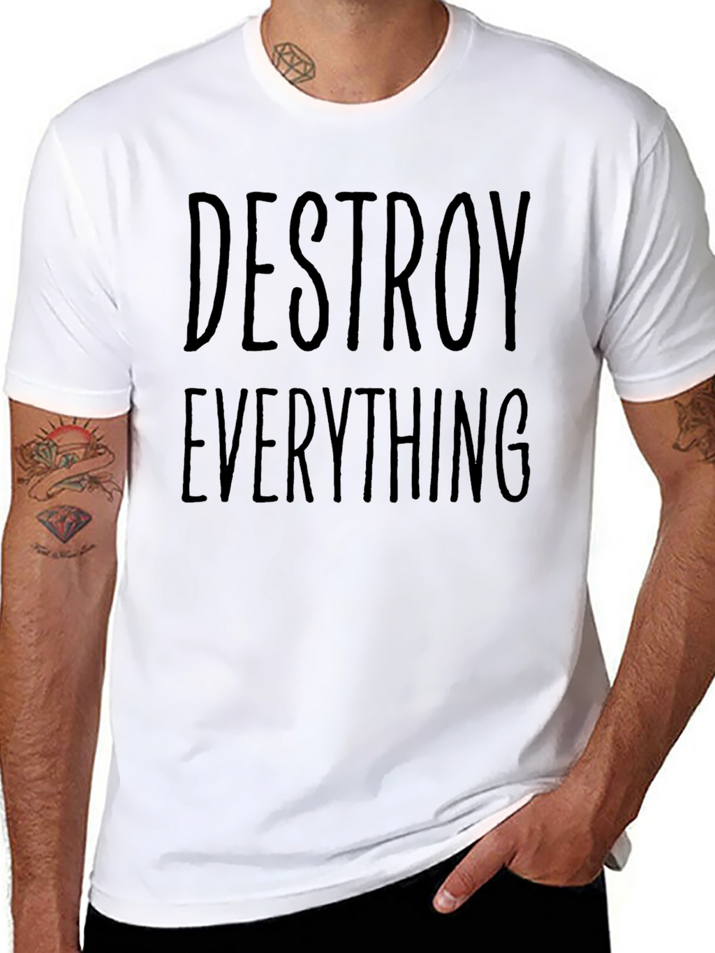 Destroy Everything Black Graphic Tee