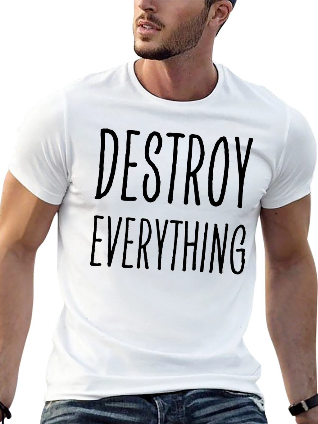 Destroy Everything Black Graphic Tee