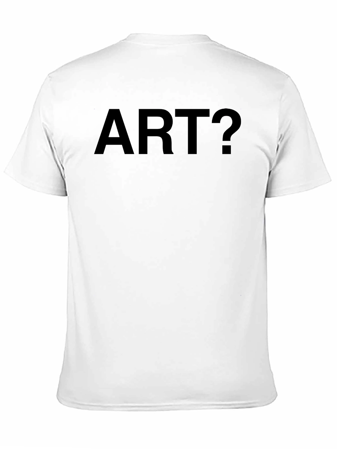 Art? Black T-Shirt - Thought Provoking Design