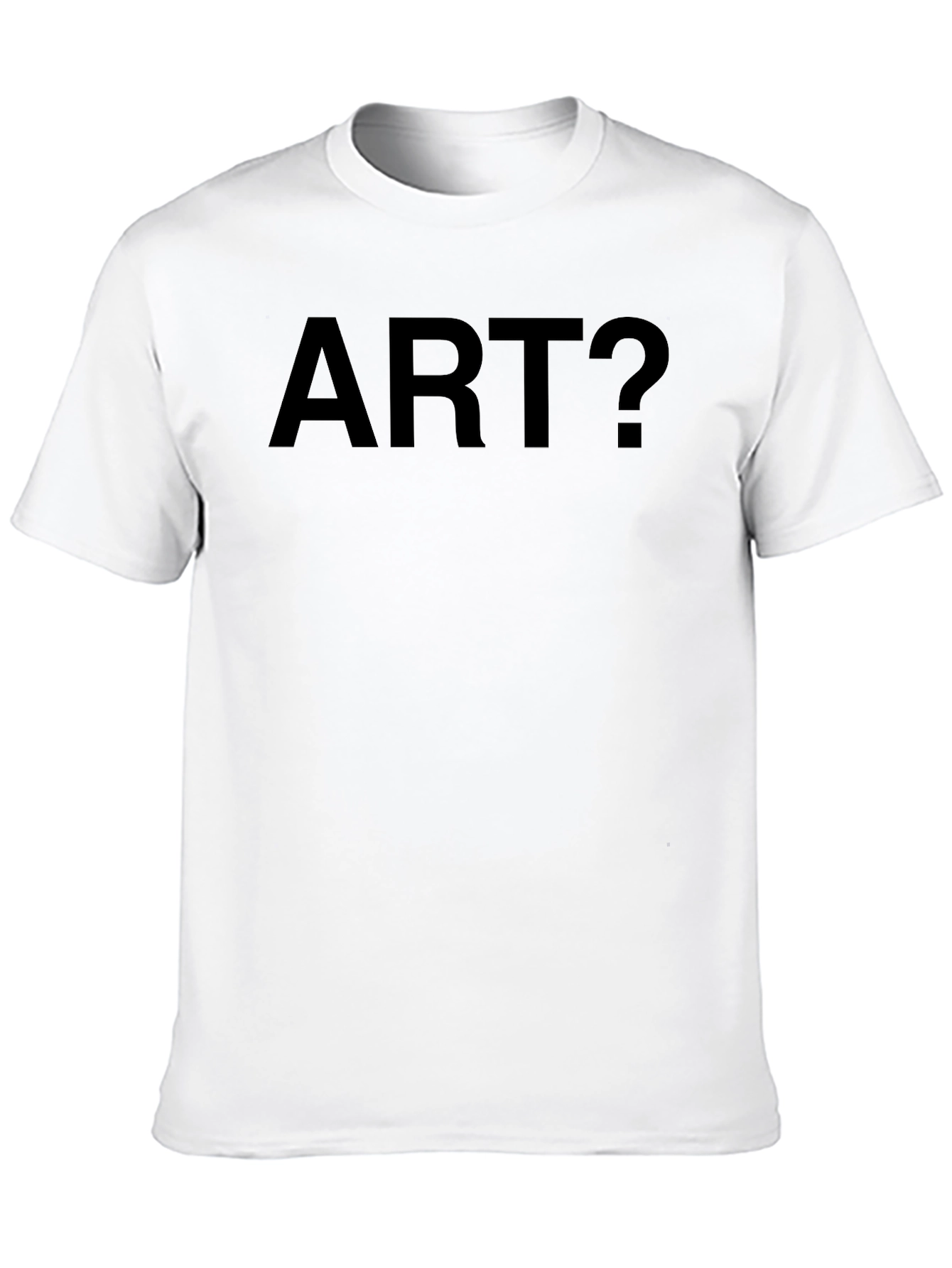 Art? Black T-Shirt - Thought Provoking Design