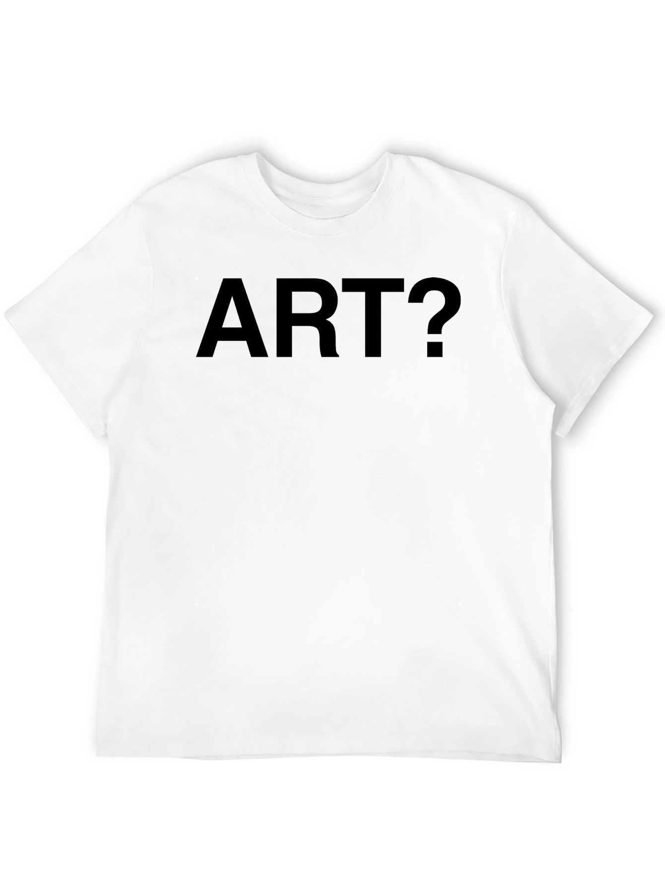 Art? Black T-Shirt - Thought Provoking Design