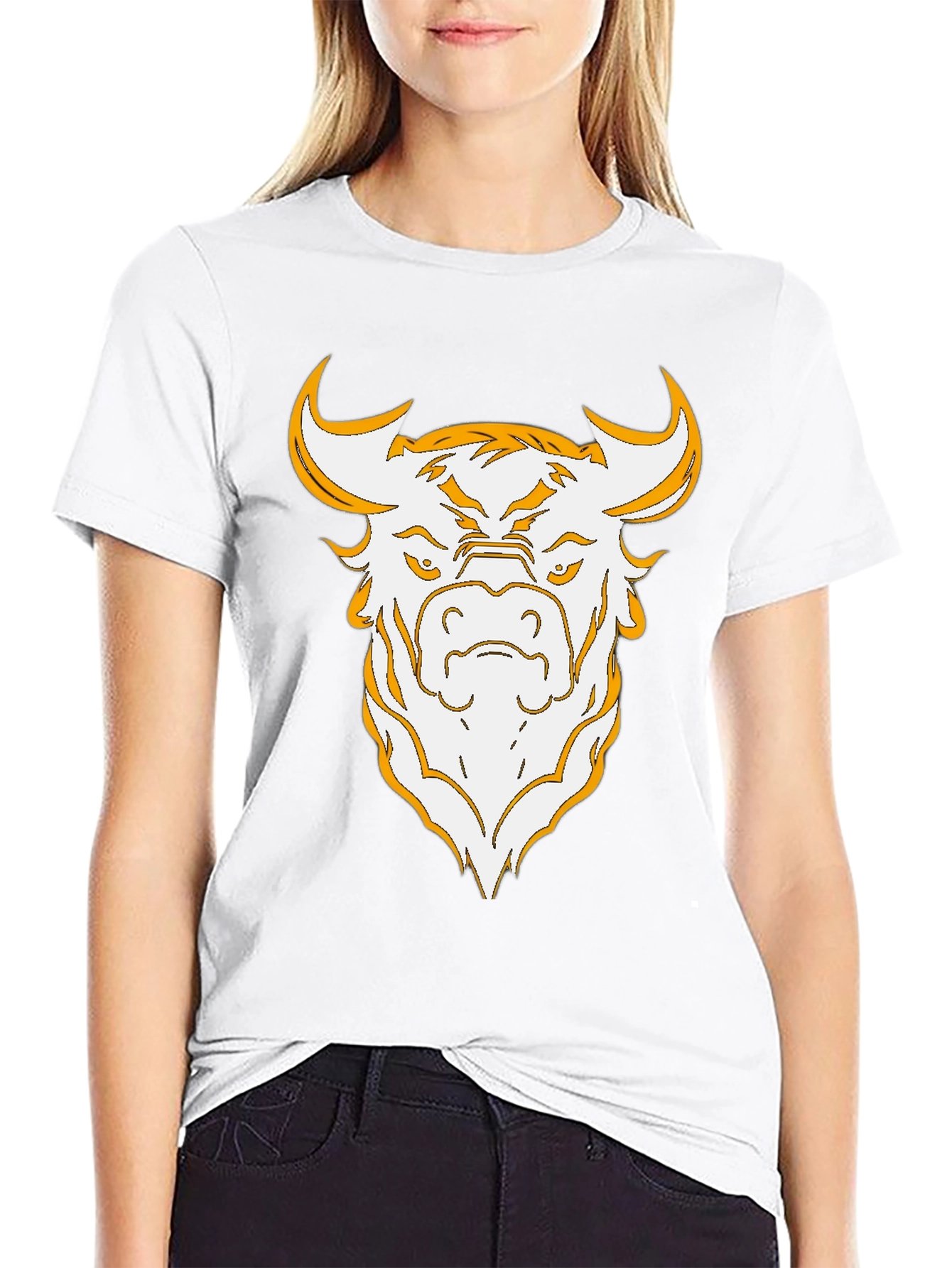 Bold Bull Graphic Tee - Black