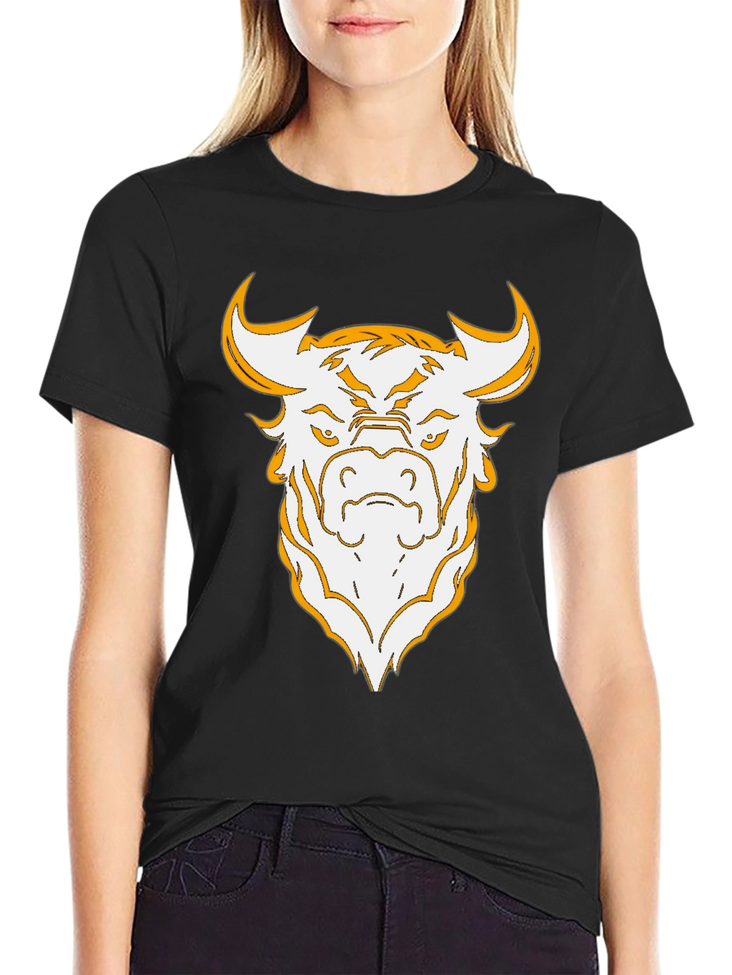 Bold Bull Graphic Tee - Black
