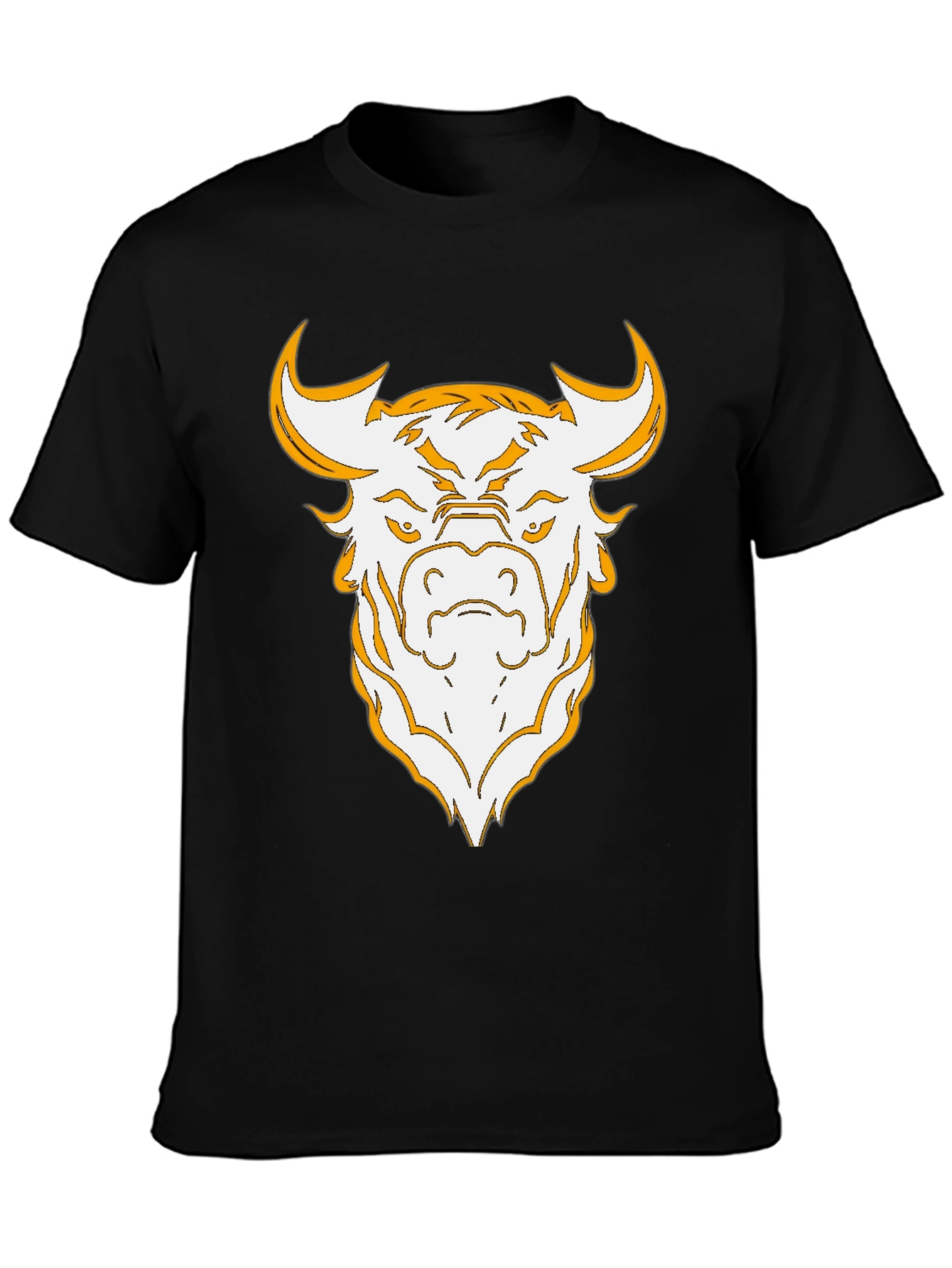Bold Bull Graphic Tee - Black