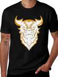 Bold Bull Graphic Tee - Black
