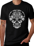 Dig Life Skull Graphic Black T-Shirt