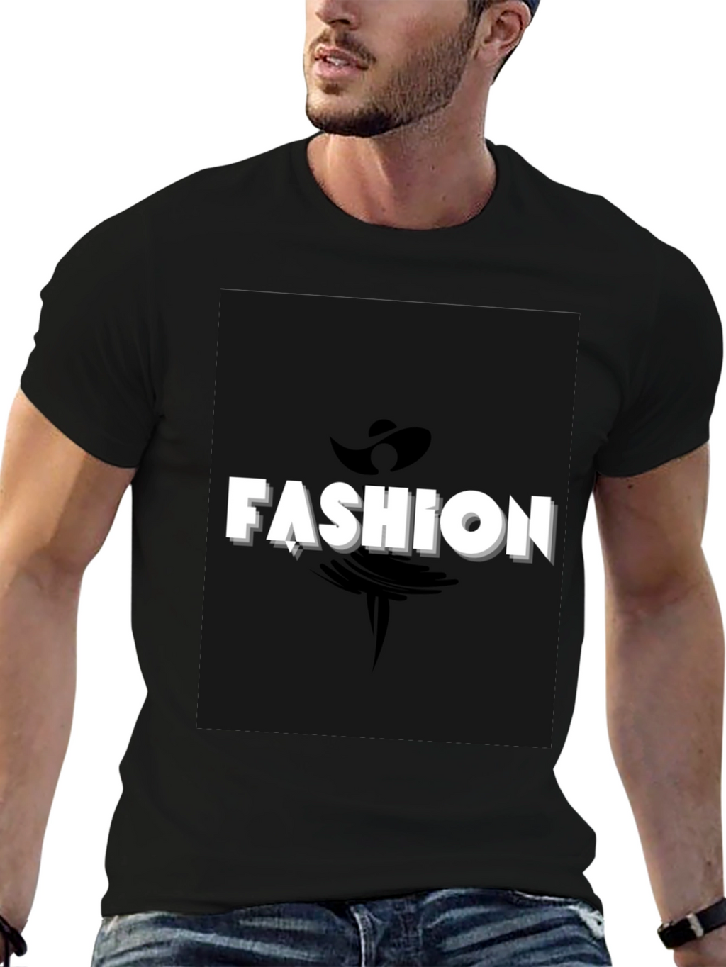 Fashion Graphic Black T-Shirt