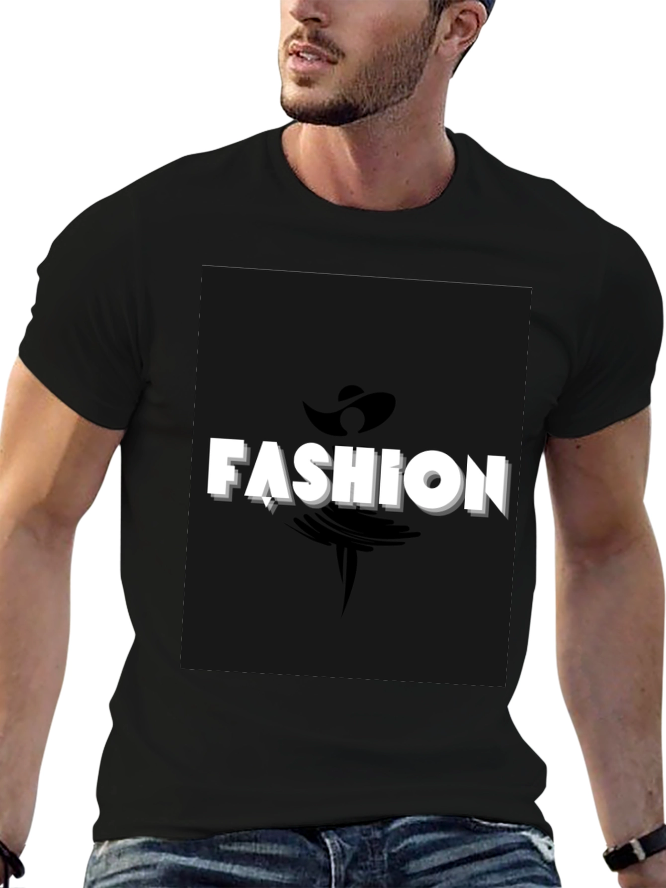 Fashion Graphic Black T-Shirt