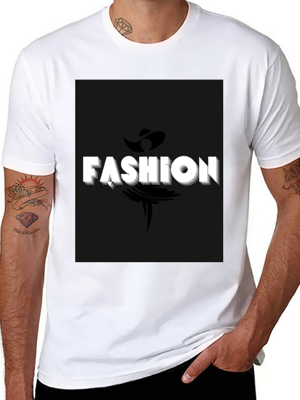 Fashion Graphic Black T-Shirt
