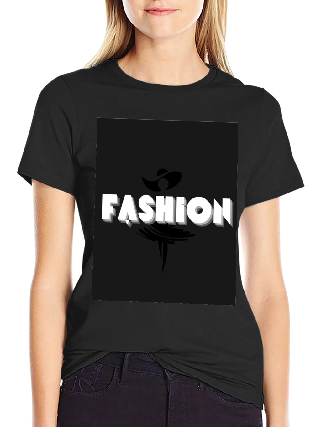 Fashion Graphic Black T-Shirt