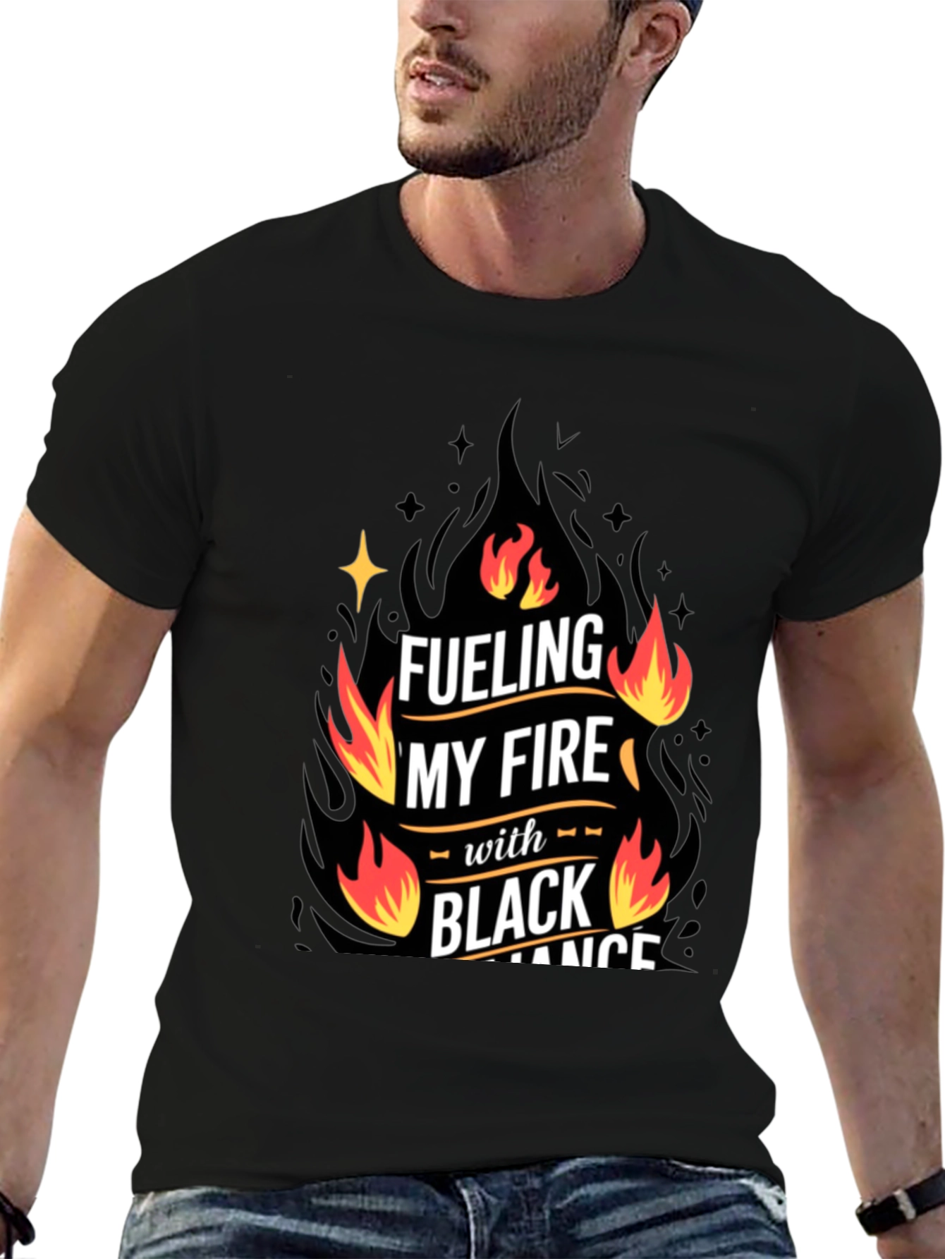 Fueling My Fire Black Romance T-Shirt