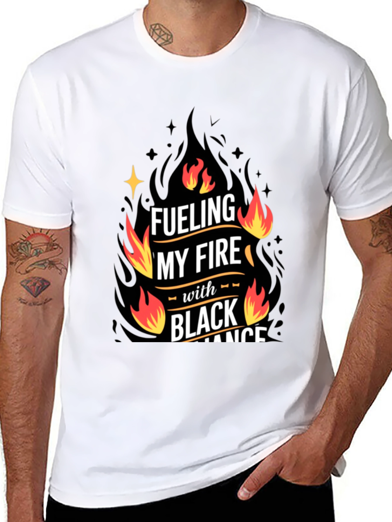 Fueling My Fire Black Romance T-Shirt