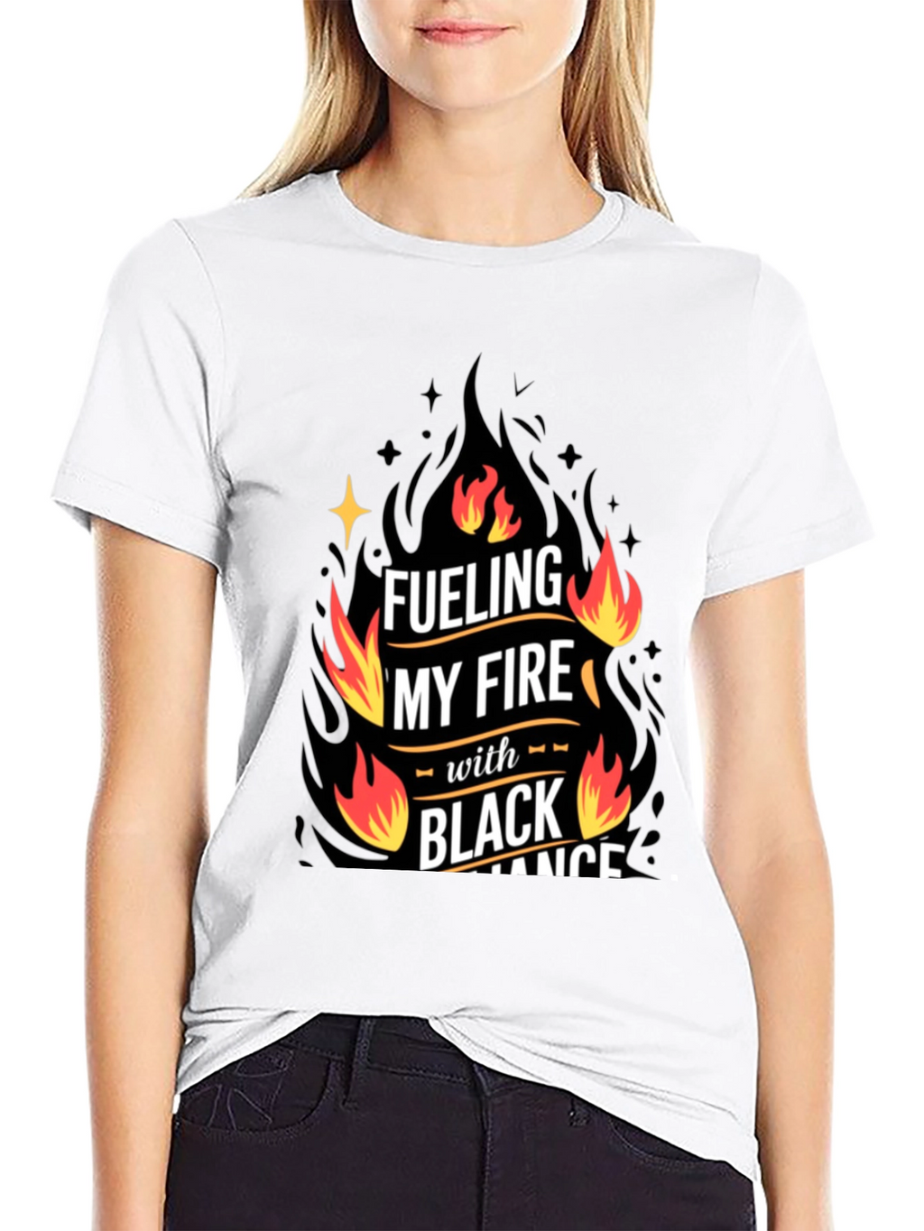 Fueling My Fire Black Romance T-Shirt
