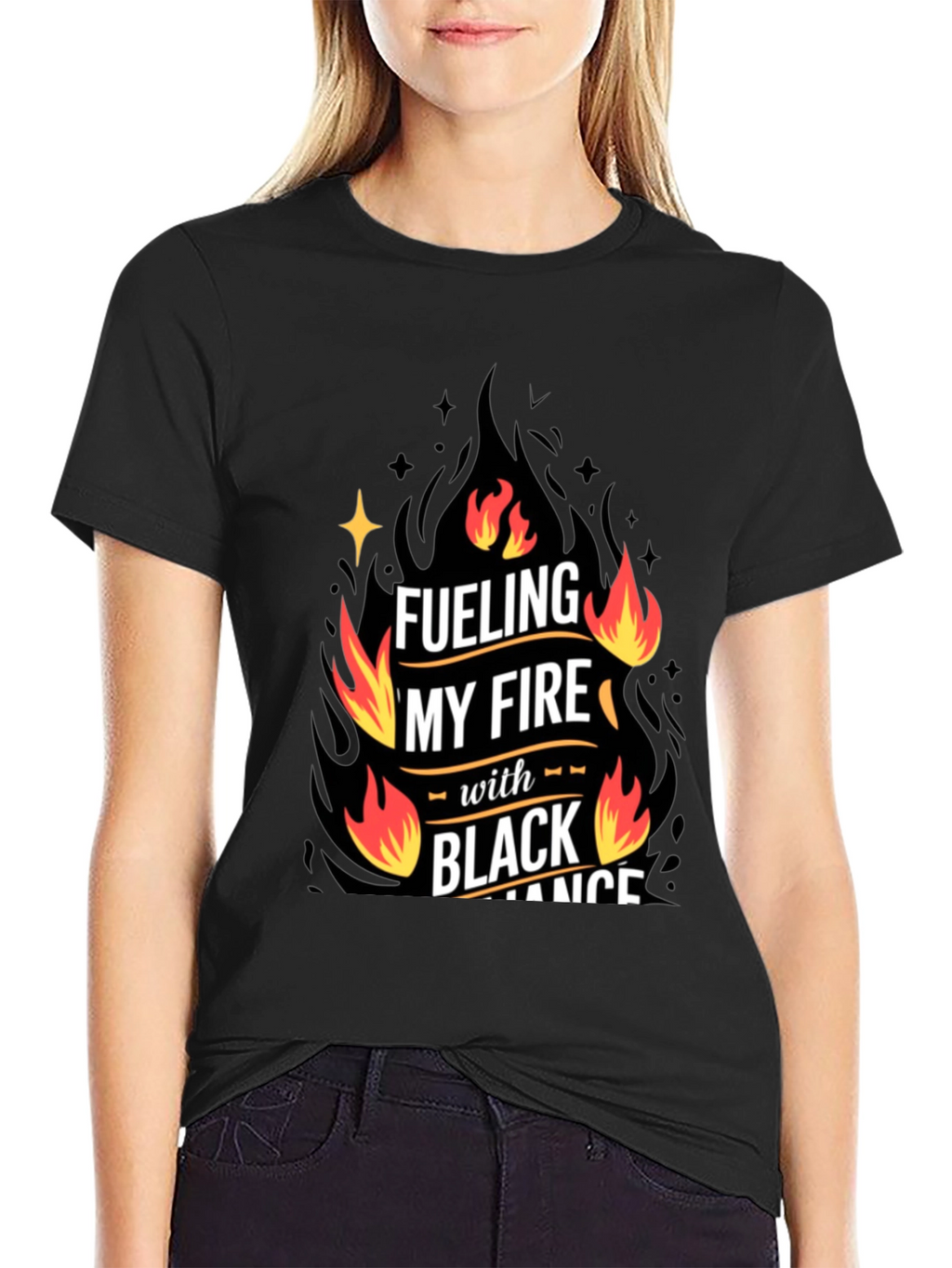 Fueling My Fire Black Romance T-Shirt