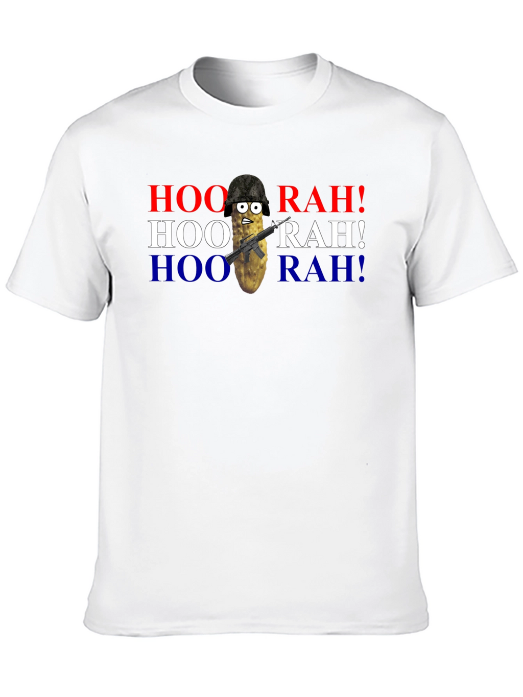 HOO RAH! Funny Military Pickle T-Shirt