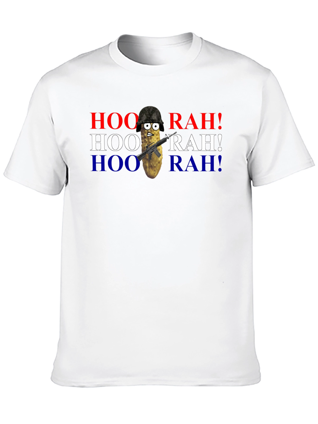 HOO RAH! Funny Military Pickle T-Shirt