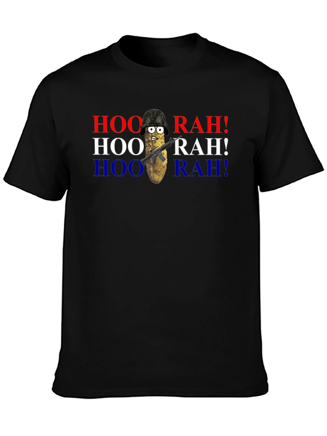 HOO RAH! Funny Military Pickle T-Shirt