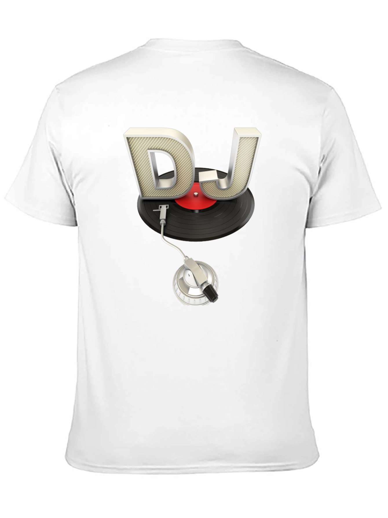 DJ Turntable Graphic Tee - Black