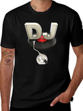 DJ Turntable Graphic Tee - Black