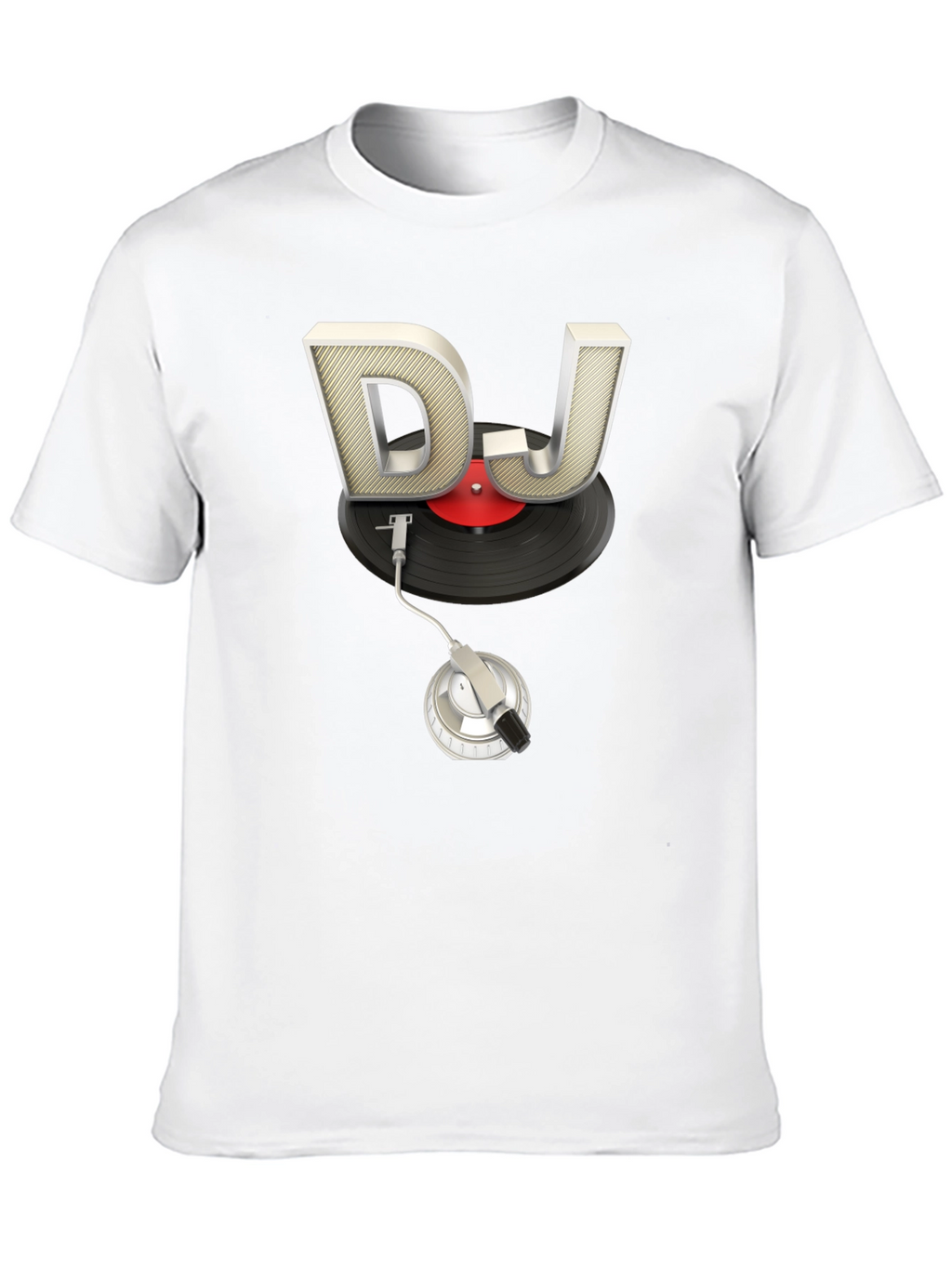DJ Turntable Graphic Tee - Black
