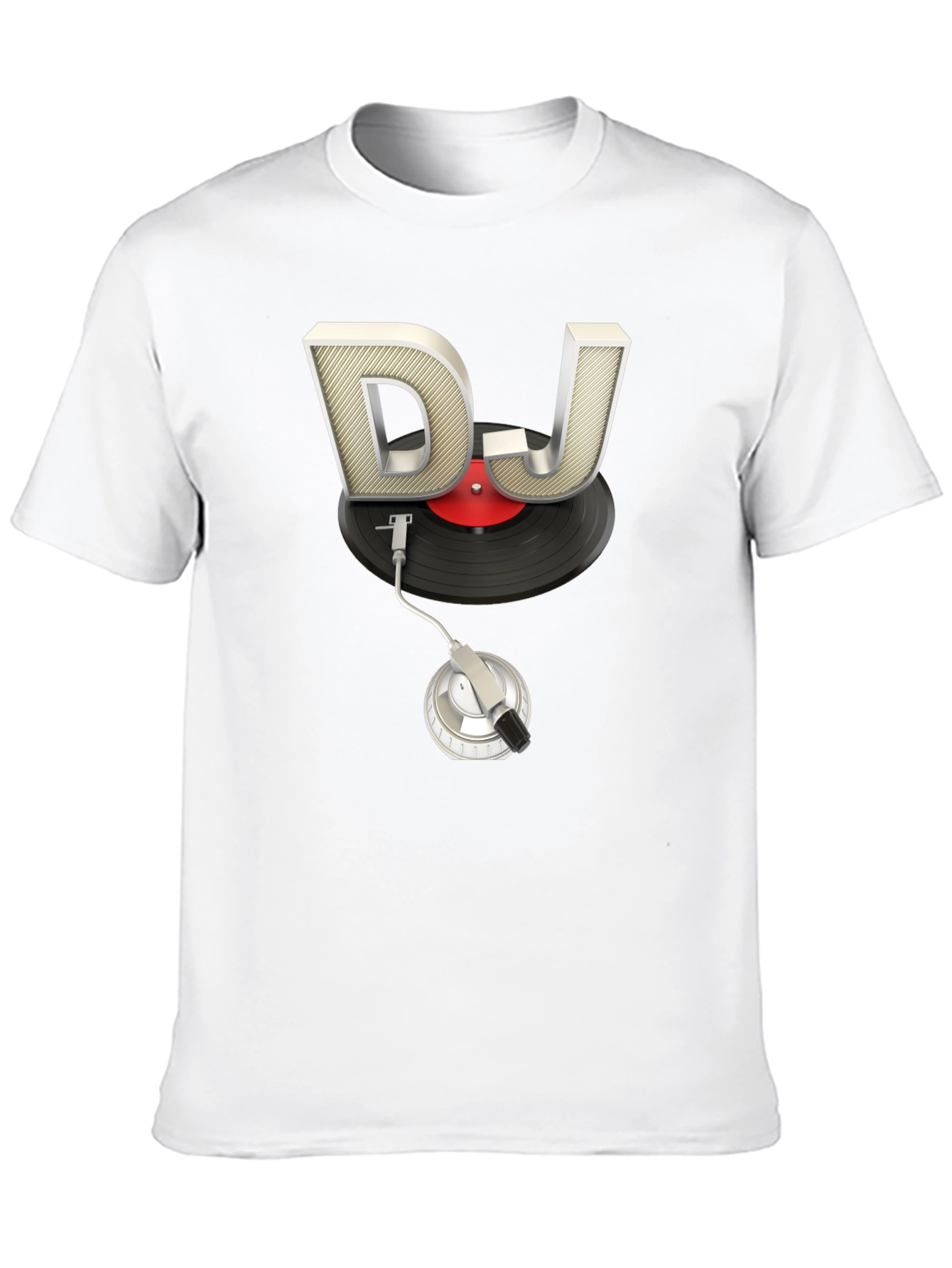 DJ Turntable Graphic Tee - Black