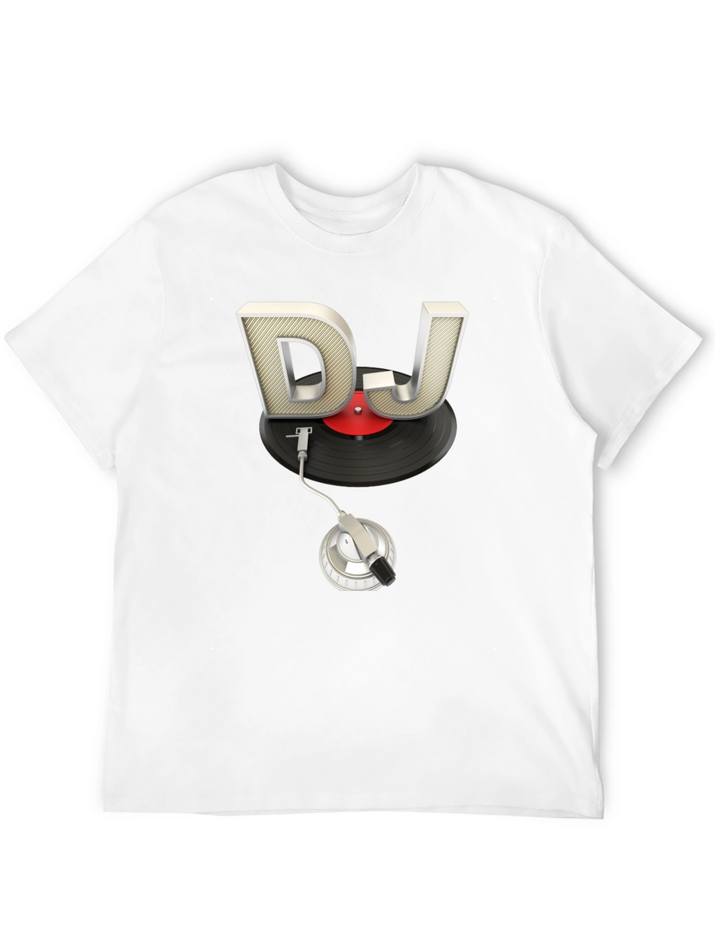 DJ Turntable Graphic Tee - Black