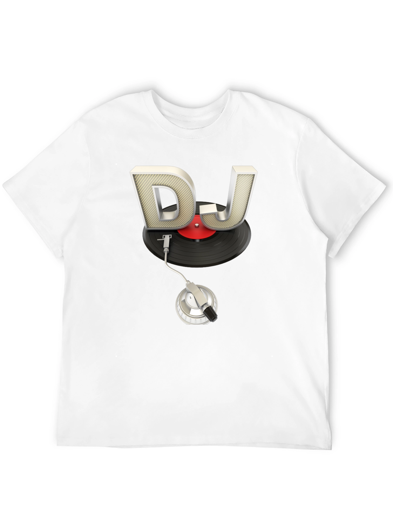 DJ Turntable Graphic Tee - Black
