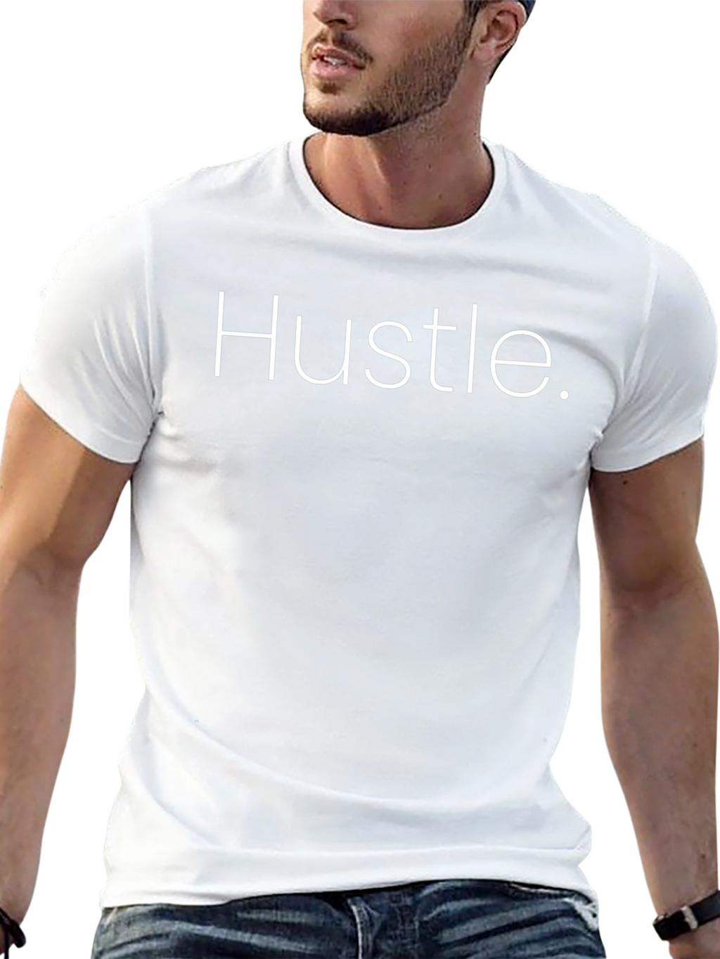 Hustle Graphic T-Shirt - Stylish Black Tee