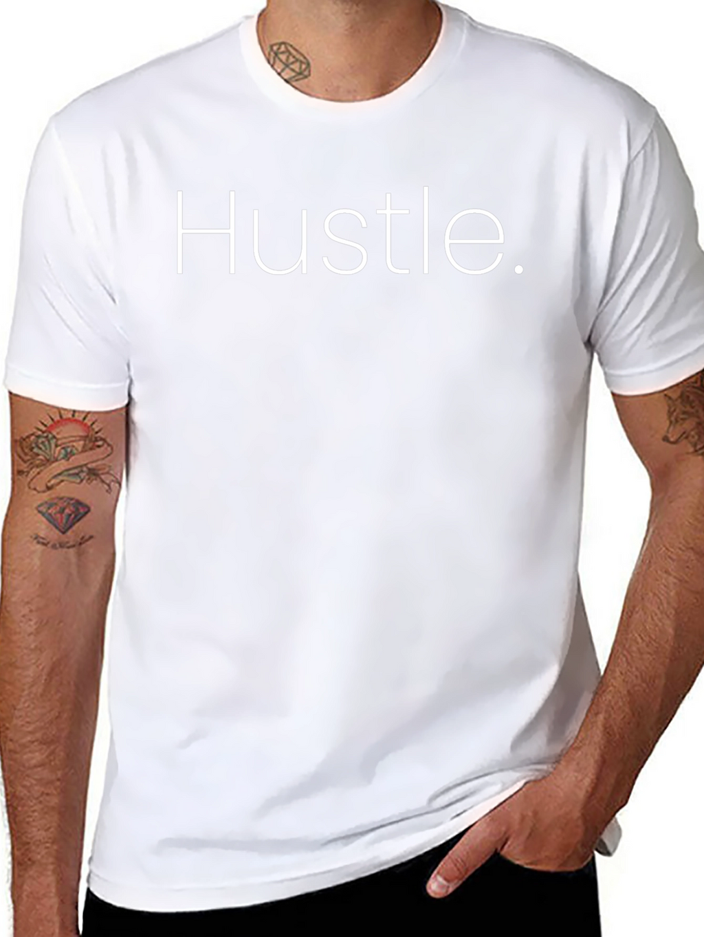 Hustle Graphic T-Shirt - Stylish Black Tee