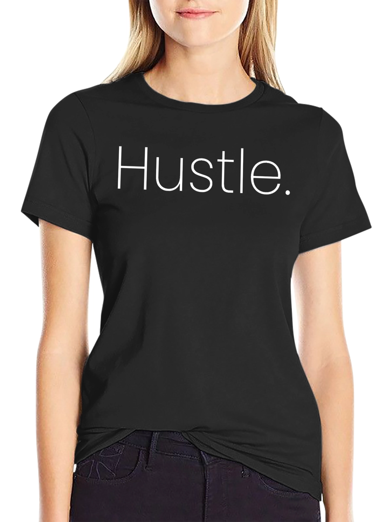 Hustle Graphic T-Shirt - Stylish Black Tee